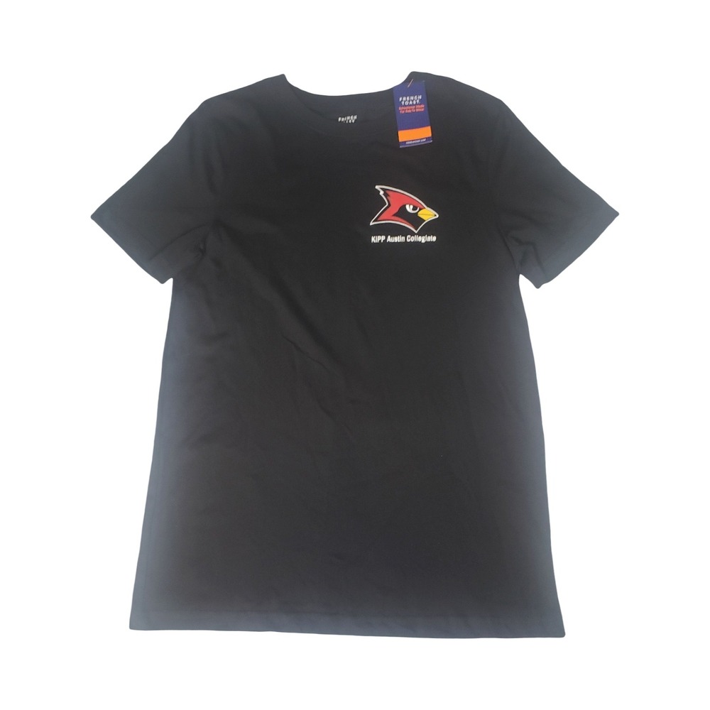 French Toast KIPP Austin Collegiate Cardinals Black Graphic T-Shirt Youth Medium